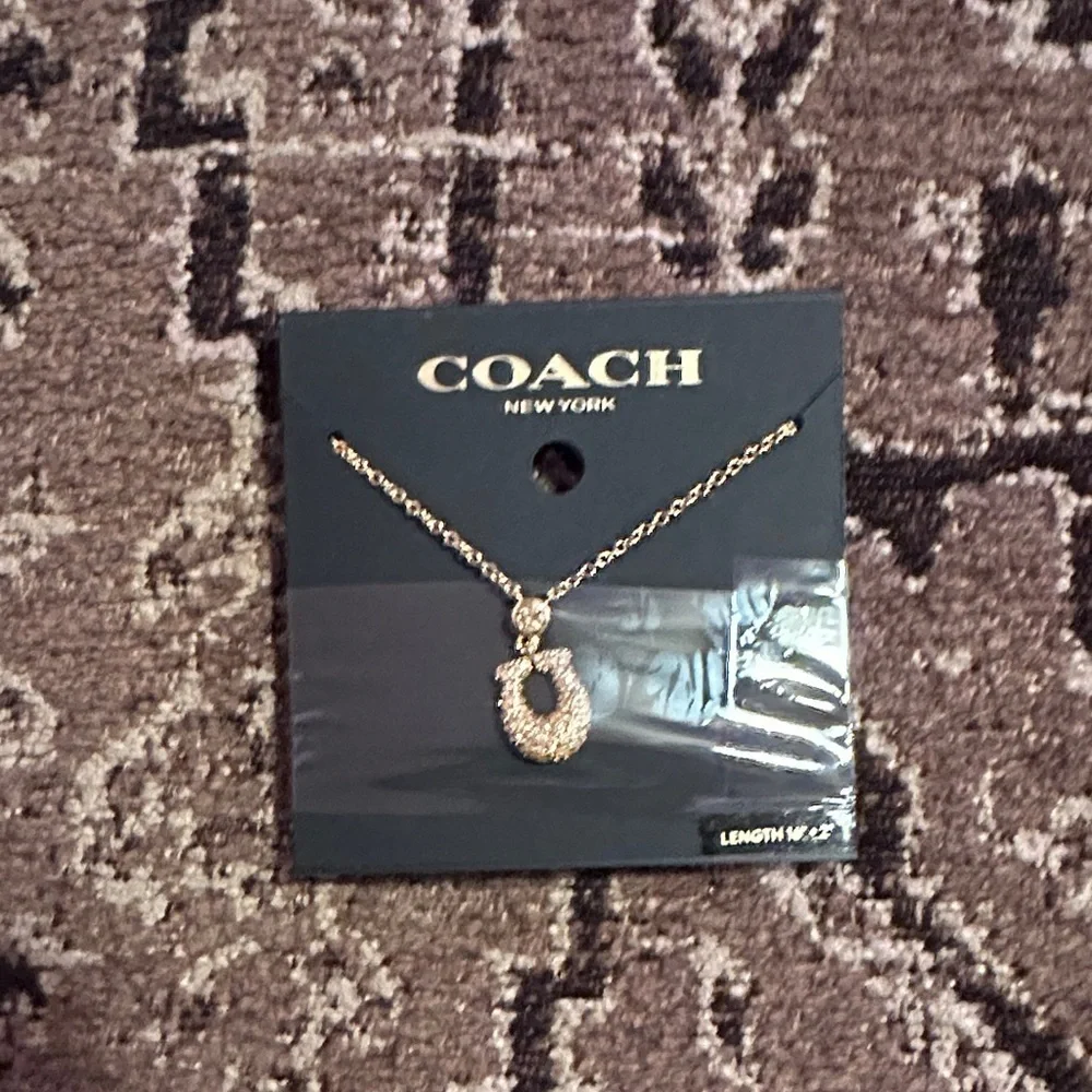 Coach Gold Pendant Necklace